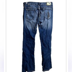 Vtg 90 Baby Phat Sz 11 Distressed Blue Denim Boot Cut Jeans